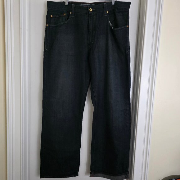 Levi’s Men’s 569 Loose Straight Dark Wash Straight Leg Jeans Size 38/L34 - Picture 1 of 8